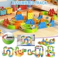 thumbnail image 1 of 2026 New Klick Rail Electric Train Set – Magical Track Train USB Rechargeable 3D Building Cube Track with Signs, Flexible Gravity-Defying Race Track STEM Educational Toy for Ages 4-8 (67PCS), 1 of 8