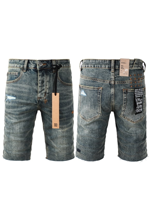 2026 New Ksubi Mens Jean Shorts Casual Ripped Slim Fit Denim Shorts Stretch Skinny Summer Streetwear Short