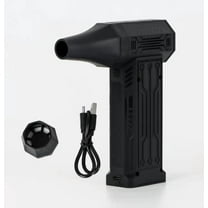 2026 New LED Turbo Blower, 3-Speed 130,000 RPM Handheld Snow Blower with LED Light, Mini Turbo Snow Blower for Car Driveway Snow Removal, Ergonomic Design (Black)