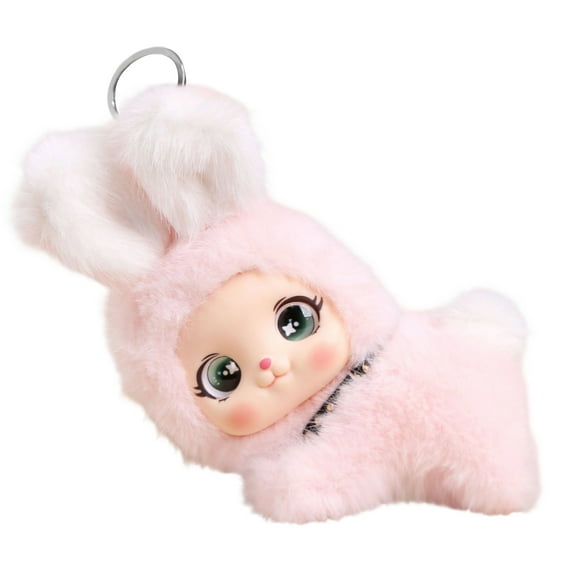 2026 New Leopard Plush Toys Hanging, Stuffed Animals Toys Leopard Soft Pillow Toys, Sleeping Dolls, Soothing Toys, Best Birthday Gifts for Holiday Xmas Easter Decor for Friend and Family (Bunny, D)