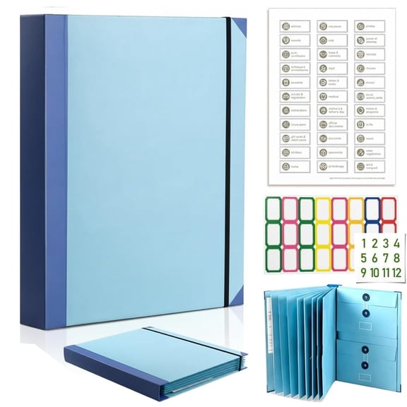 2026 New The Life Book Document Organizer - Binder for Important Documents, in Case i Die Binder, in Case i Go Binders, End of Life Organizer Paper File Folio Organizer with Labels