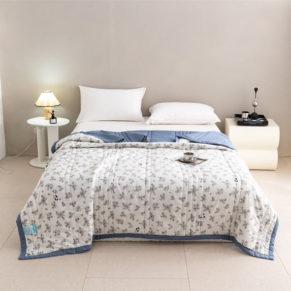 2026 New Lightweight Summer Comforter Q-Max>0.45 Cooling Blanket for Hot Sleepers Soft Microfiber Summer Comforter Ultra-Soft Breathable Microfiber for Sleeping