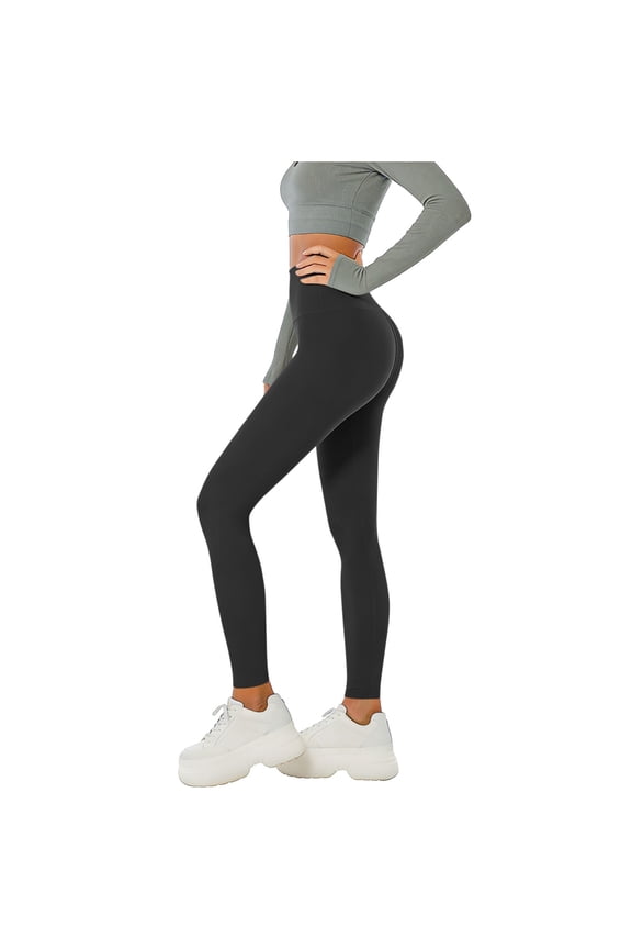 2026 New Limit-time Offer, Women's Yoga Pants Solid Color High Waist Loose Fit Flared Leggings Tight Waist Full Length Trousers Comfy Gym Bottoms for Dance Pilates Running