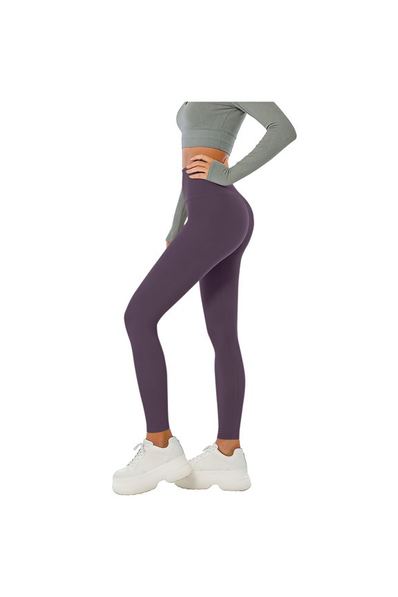 2026 New Limit-time Offer, Women's Yoga Pants Solid Color High Waist Loose Fit Flared Leggings Tight Waist Full Length Trousers Comfy Gym Bottoms for Dance Pilates Running