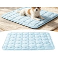 thumbnail image 1 of 2026 New Long Lasting Dog Cooling Mat Non Slip Bottom Washable Portable Pet Cool Sleep Bed Blanket Mat for Large Medium Small Dogs Cats Blue M 27*47 Inch, 1 of 9
