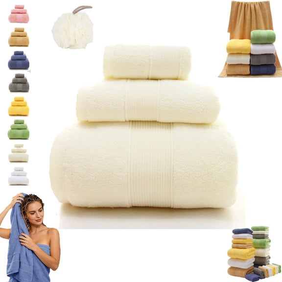 2026 New Luxury Bath Towels, 800 GSM Egyptian Cotton, Luxury Bath Towels, Ultra Soft Absorbent Quick Dry, Premium Hotel Bathroom Towels