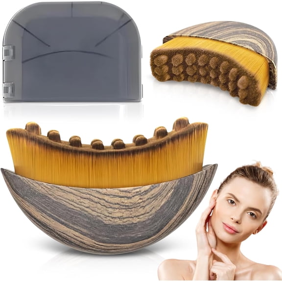 2026 New Lymphatic Contour Face Brush,Lymphatic Drainage Massager for Chin & Neck, Jawline & Neck Lymphatic Massage Brush for Contouring, De-Puffing & Smoother Skin, Skin Firming (1PCS)