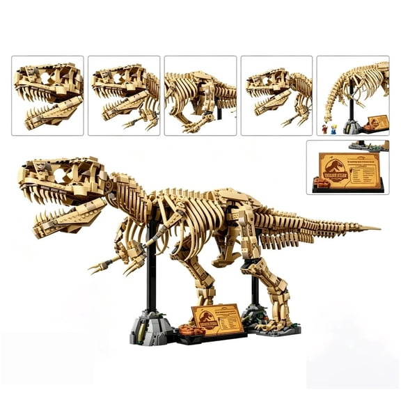 2026 New MOC 76968 Tyrannosaurus Rex Fossil Skeleton Model Home Decor Children's Boys' Holiday Gifts 3145 pcs