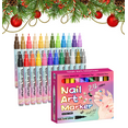 thumbnail image 1 of 2026 New Magiart Waterproof Nail Art Pen, 12/24-Color Set with Fine Tip for DIY 3D Drawing, Quick-Drying Nail Polish Marker for Professional Manicure Tools 24PC, 1 of 9