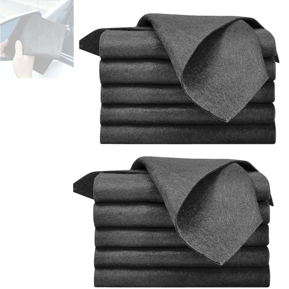 2026 New Magic Cleaning Cloth, Upgraded Thickened Microfiber, Lint Free Streak Free Reusable Non-Scratch Cleaning Rags for Windows Glass Stainless Steel Car Kitchen Sink Mirror (10)