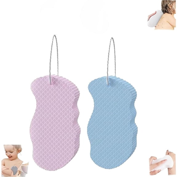 2026 New Magic Exfoliating Bath Sponge, Dead Skin Remover for Body, Magic Exfoliating Sponge Dead Skin Remover, Upgrade 3D Super Soft Exfoliating Bath Sponge Skin Friendly Reusable (04 * 2pcs)