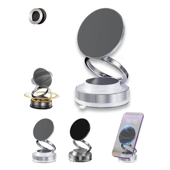2026 New Magnetic Phone Holder With Suction Cup, 360° Rotation Telescopic Adjustable, Strong Suction Cup Technology, For All Phones, For Dashboard, Windshield