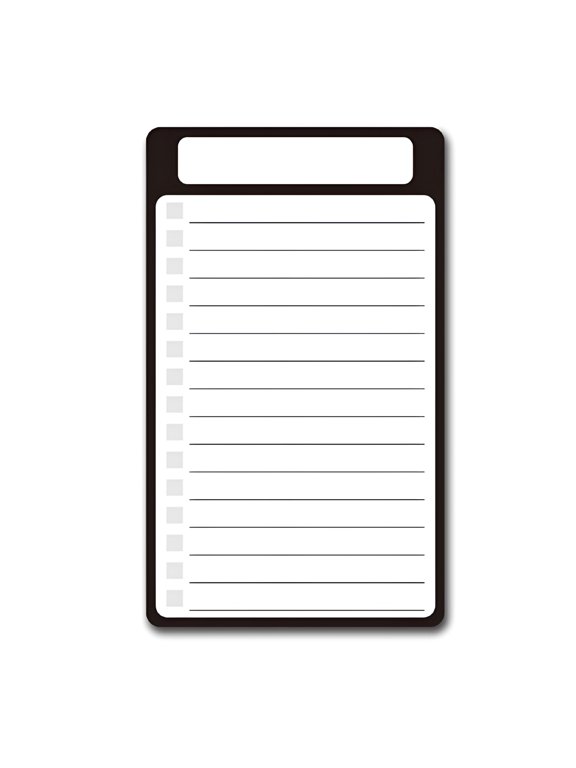 2026 New Refrigerator Notepad Grocery List to Do List Pad Memo Notepad for Meal Planning,Shopping Lists,Reminders,Home Organization,Office Use.,One Size,Black