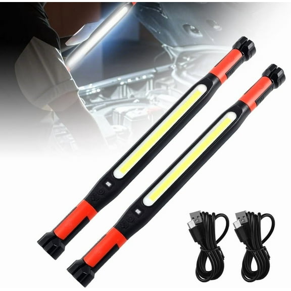 2026 New Magnetic Work Light, Under Hood Work Home Light Accessory Bar Rechargeable LED Work Light Bar, Under Hood Mechanic Light for Mechanic/Car Repairing/Garage