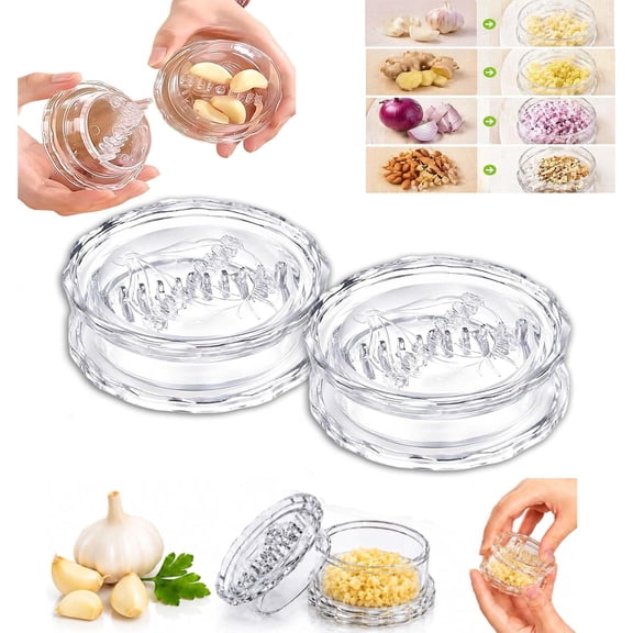 2026 New Manual Garlic Twister and Crusher,Manual Garlic Twister, Rocking Rolling Garlic Mincer, Multi-Functional Mincer & Grinder for Garlic, Onion, Ginger, and Nuts