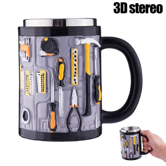 2026 New Mechanic Tool Kit with Fun 3D Printed Pattern Mug,11oz Toolbox Mechanic Mug Unique Ceramic Cup Gift Coffee Cup for Mechanics, Men, Dad, Husband - Birthday & Fathers Day Garage Decor