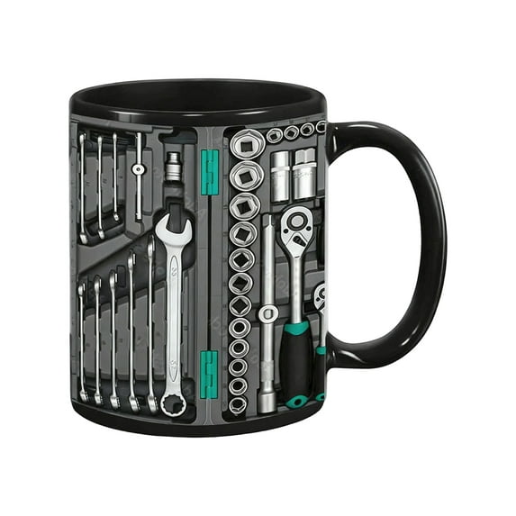 2026 New Mechanic Toolbox Mug Tool Box Coffee Mugs Unique Ceramic Cup Gift Coffee Cup Double-sided Design