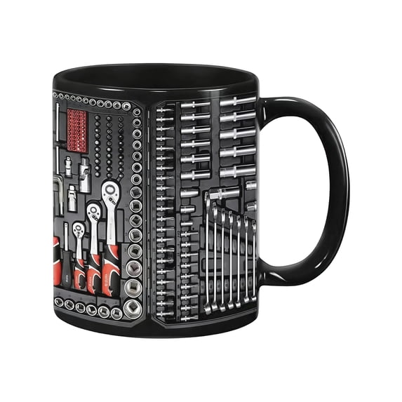 2026 New Mechanic Toolbox Mug Tool Box Coffee Mugs Unique Ceramic Cup Gift Coffee Cup Double-sided Design