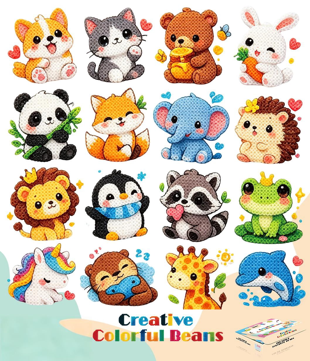 2026 New Melting Fuse Beads DIY Craft Box, Multicolor Creative Bead Art ...