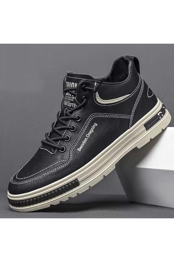 2026 New Men'S Korean Style High-Top Sneakers , Cushioned Insole - Casual Basketball Shoes - & Checkered Pattern, Pointed Toe Low-Top Design, Synthetic Upper & PVC Lining, Lace-Up Closure