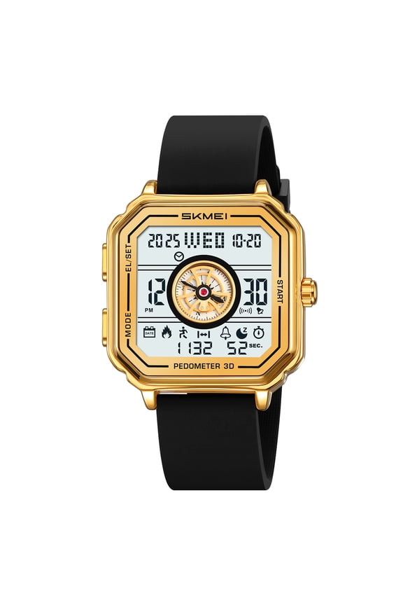 2026 New Men's Digital Watch with EL Backlight Business Sports Military Men Watches Waterproof Clock