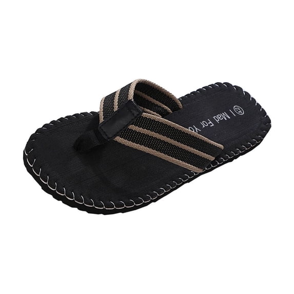 2026 New Men's Korean Style Flip Flops - Slip-Resistant PVC Sandals for Beach, Outdoor & Casual Wear, Toe Post Design Shoes