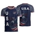 thumbnail image 1 of 2026 New Mens USA Soccer Jersey T-Shirt Printed, United States Jersey Soccer, Crew Neck Short Sleeve Match Day Sweat Resistant Football Training Shirts for Adult(Beige, XL), 1 of 4