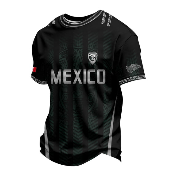 2026 New Mexico Soccer Jersey Adult, Mexican Jersey Soccer T-Shirt, Mexico National Team Pattern Crew Neck Short Sleeve Athletic Casual Football Top for Adult