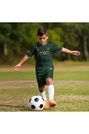 2026 New Mexico Soccer Jersey Kids, Mexican Jersey Soccer T-Shirt, Mexico National Team Pattern Crew Neck Short Sleeve Athletic Casual Football Top for Kids