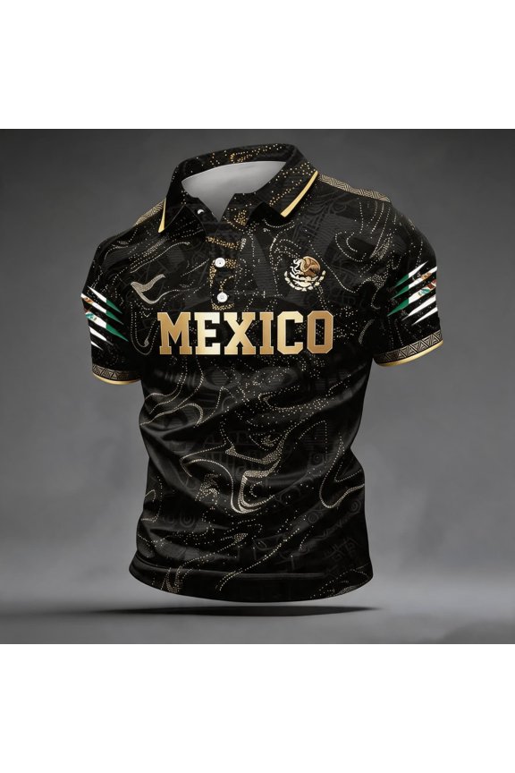 2026 New Mexico Soccer Jersey for Men Fans, Mexican Jersey Soccer T-Shirt, Jersey De Mexico Crew Neck Short Sleeve Football Apparel Outdoor Training Daily T Shirt for Adult