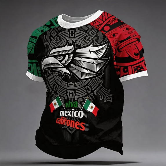 2026 New Mexico Soccer Jersey Men, Printed Mexico National Team Design, Mexican Jersey Soccer T-Shirt, Mens Crew Neck Short Sleeve Match Day Athletic Casual Football Shirt for Adult