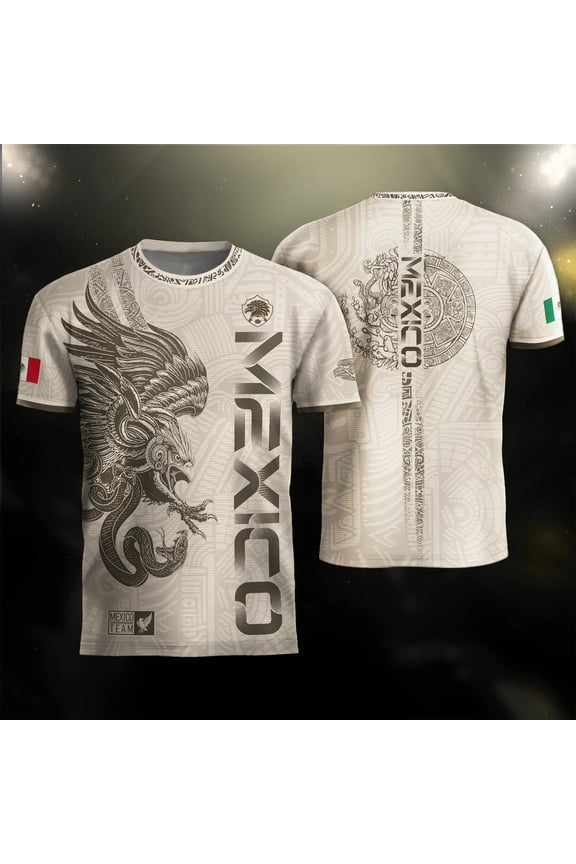 2026 New Mexico Soccer Jersey for MenFans, Mexican Jersey Soccer T-Shirt, Jersey De Mexico Crew Neck Short Sleeve Football Apparel Outdoor Training Daily T Shirt for Adult