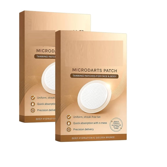 2026 New Micro Tanning Patch for Face and Body, Streak-Free Tan Patches, 7 Patches per Box, Advanced Microneedle Technology for Even Application,2 Boxes