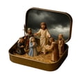 thumbnail image 1 of 2026 New Mini Christmas & Easter Nativity Set in a Tin Box - Mini Easter Jesus Classic Scenes - Small Pocket Nativity Sets & Figures, Easter Decoration Indoor for Home Gifts Decor, 1 of 7