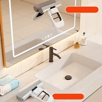 2026 New Mini Foldable Desktop Mop, Mini Mops for Small Spaces with Self-Squeeze Handle - Portable Small Mops for Bathroom & Kitchen Counters, Wet/Dry Use