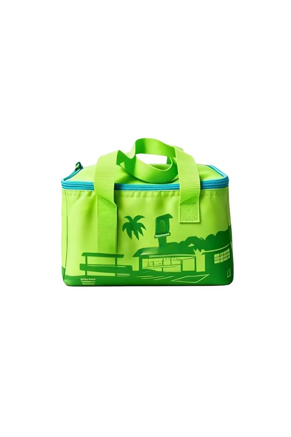 2026 New Mini Insulated Tote Bag Lunch Bag Handbag Summer Striped Color Contrast Picnic Bag Portbale Bag