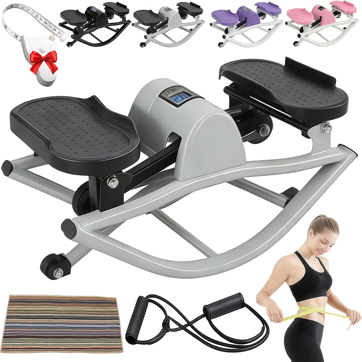 2026 New Mini Stepper Exercise Machine, Rocking Stepper Side to Side ...