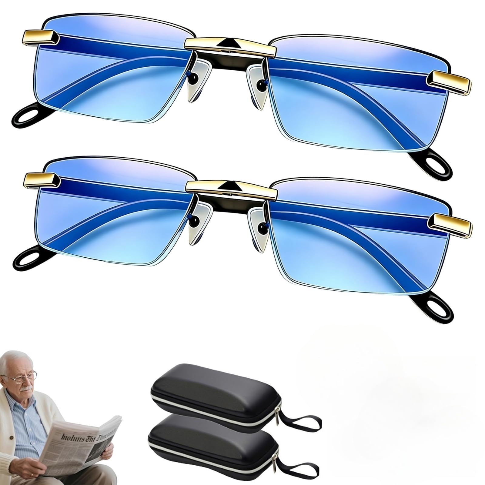 2026 New Model Auto Focus Glasses Clarity Blue Glasses Self Adjusting ...