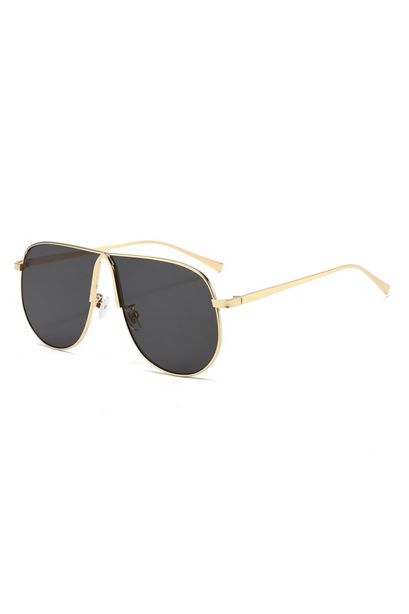 2026 New Model Metal Large Frame High-Quality Sunglasses for Women, Pilot Style, Sun Protection, European and American Style Sunglasses for Men