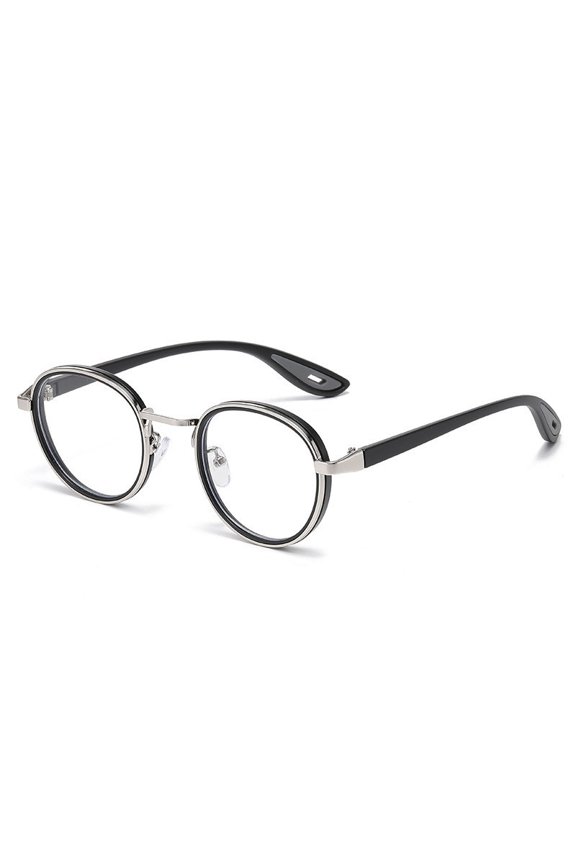 2026 New Model Metal Ring Sunglasses Round Frame Stylish Men's Sunglasses Retro Trend Anti-Blue Light Frame Glasses for Women