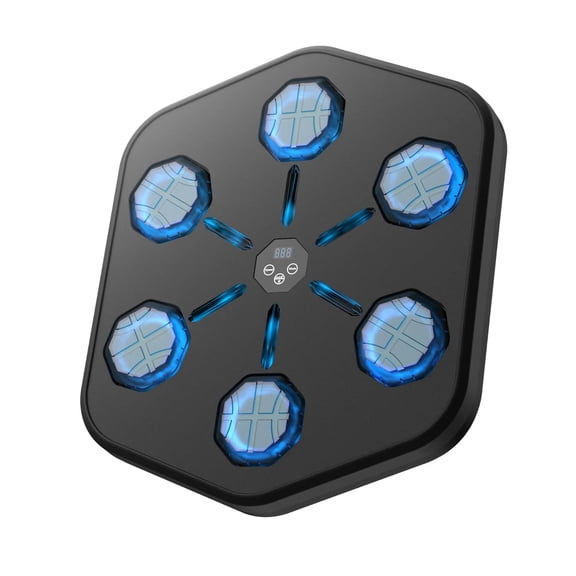 2026 New Model Music Boxing Machine for Adults & Kids - LED Electronic Wall Mounted Boxing Equipment, Indoor Home Workout Punching Bag with Premium Boxing Gloves