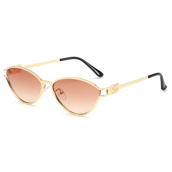2026 New Model Women's Sunglasses High-end Fashion Trendy Metal Cat Eye Sunglasses for Women with UV Protection
