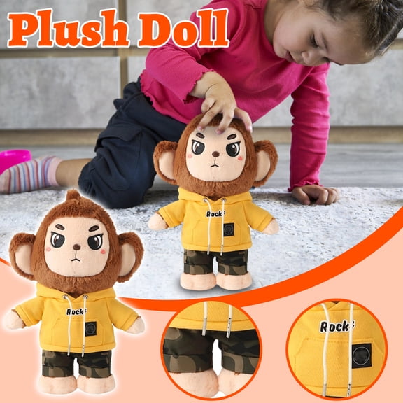 2026 New Monkey Plush Toys, Stuffed Animals Toys Monkey Soft Pillow Toys, Little Monkey Doll Dressed In Clothes, Best Birthday Gifts for Holiday Xmas Easter for Friend