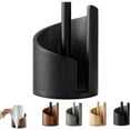 thumbnail image 1 of 2026 New Mountain & Wood Paper Towel Holder Countertop, Effortless One-Hand Tearing,Holds Jumbo and Mega Rolls (Black), 1 of 7