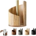 thumbnail image 1 of 2026 New Mountain & Wood Paper Towel Holder Countertop, Effortless One-Hand Tearing,Holds Jumbo and Mega Rolls (Natural Wood), 1 of 7
