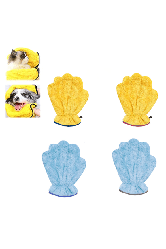 2026 New Multi-Functional Bath Towel Mittens for Quick Drying Dog, Cats Bath, Soft Cat Bathing Mitts for Home Use(wwx)
