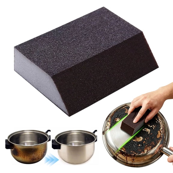 2026 New Multi Functional Cleaning Sponge Eraser, Angled Scrubber Sponge for Kitchen Bathroom Shower Tub Floor, Rust and Stain Remover, Large Size 10x7x2.5cm, 1 Piece