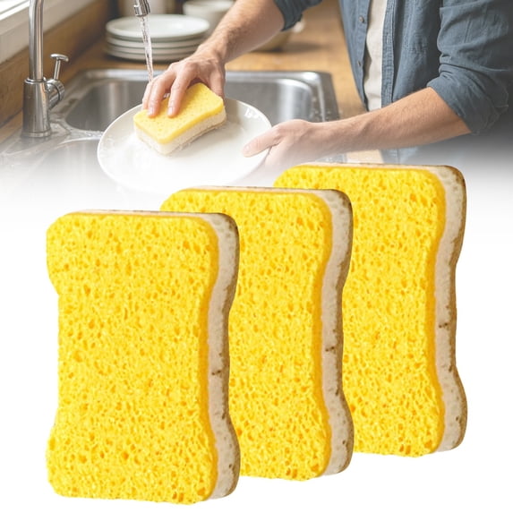 2026 New Multi-Functional Cleaning Sponges Eraser, High-Performance Shower & Tub Scrubber, Soft Non-Scratch Sponge for Kitchen, Bathroom, Floor, Pots, Pans, Sinks, C