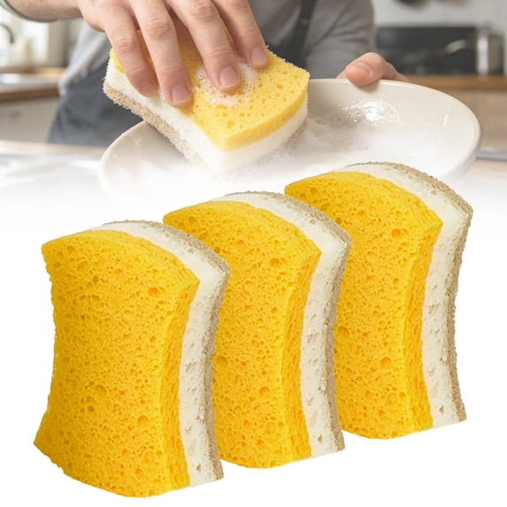 2026 New Multi-Functional Cleaning Sponges Eraser, High-Performance Shower & Tub Scrubber, Soft Non-Scratch Sponge for Kitchen, Bathroom, Floor, Pots, Pans, Sinks, E