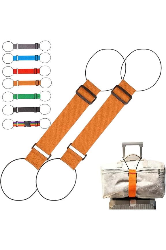 2026 New Multi-Use Adjustable Luggage Connector Straps – Strong Elastic Fastening Belt, Add-a-Bag Travel Accessory for Suitcase & Backpack